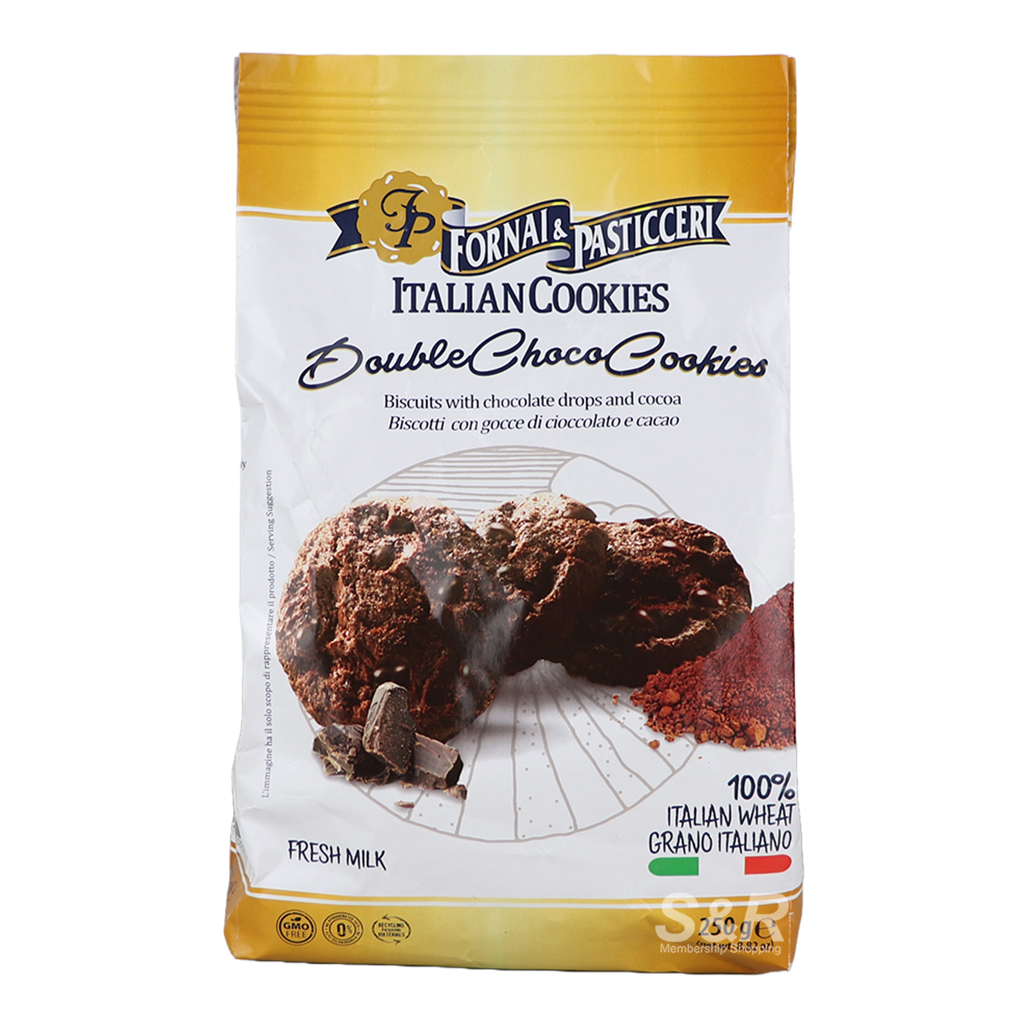 Fornai and Pasticceri Double Choco Italian Cookies 250g Fornai and Pasticceri Double Choco Italian Cookies 250g
